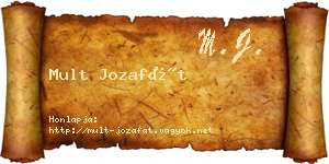 Mult Jozafát névjegykártya